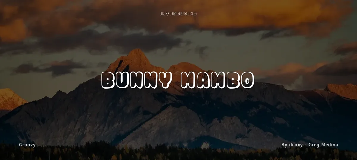 Bunny Mambo font preview
