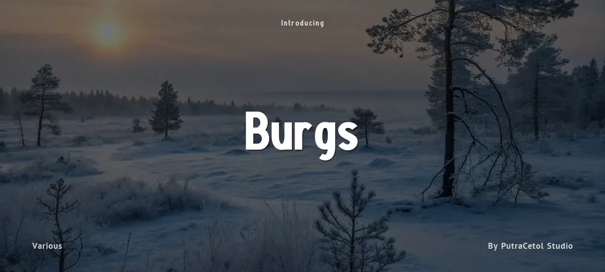 Burgs font preview