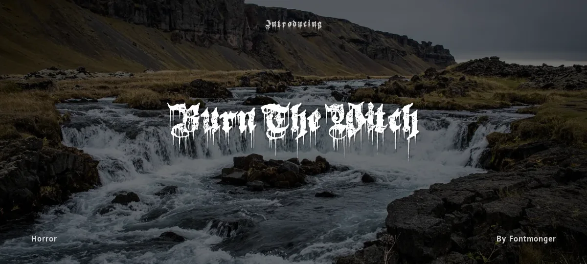 Burn The Witch font preview