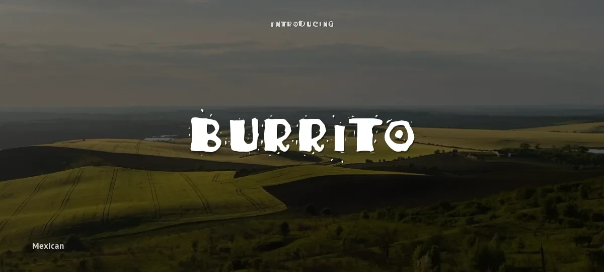 Burrito font preview