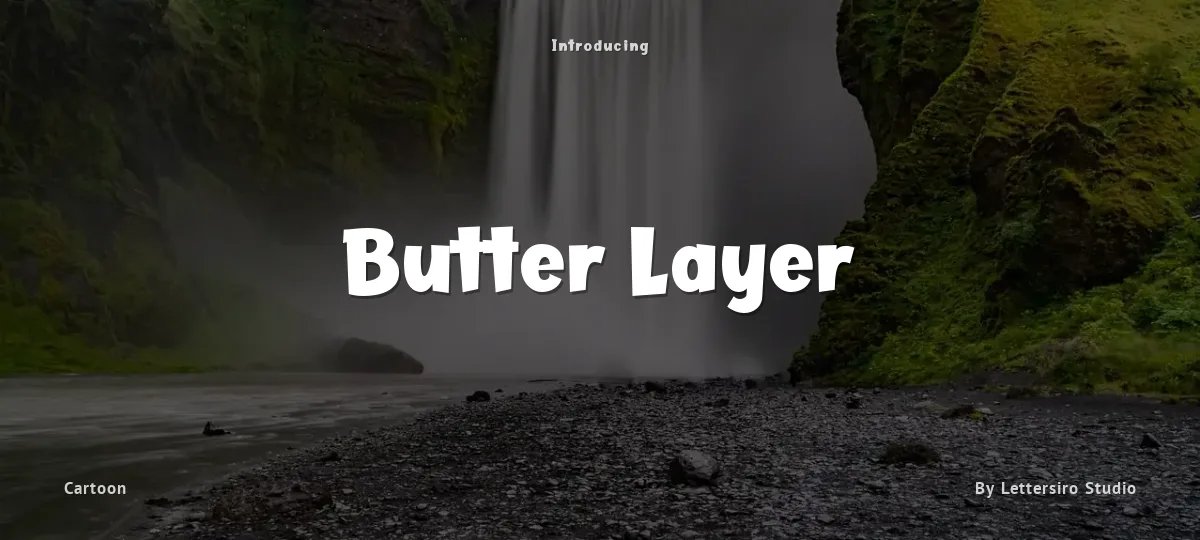 Butter Layer font preview