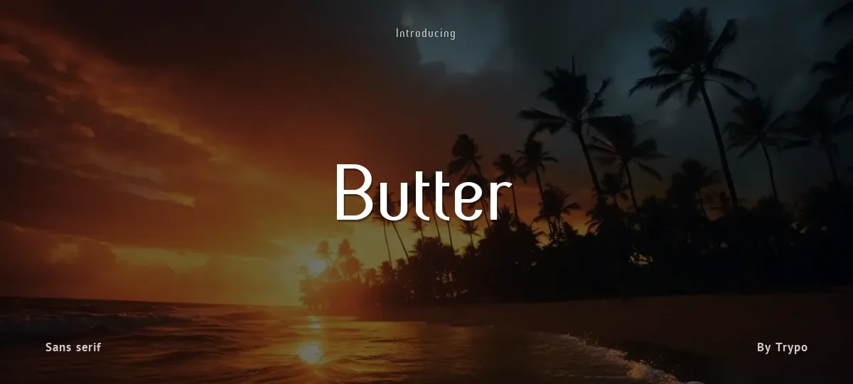 Butter font preview
