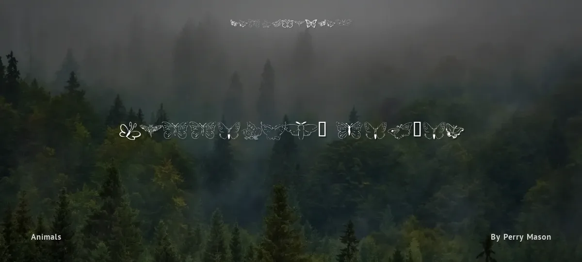 Butterfly Heaven font preview