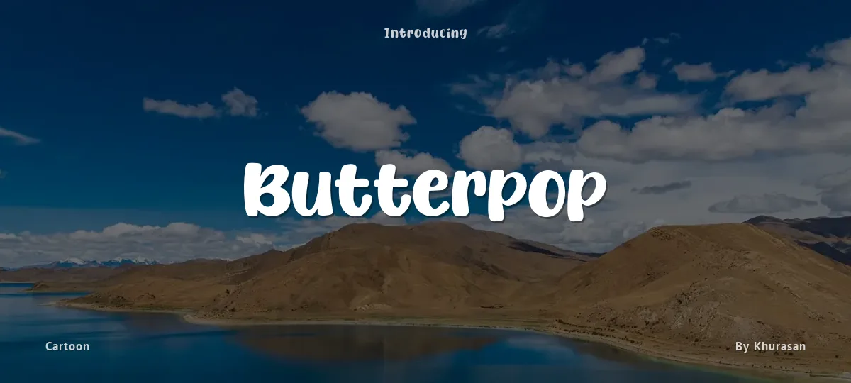 Butterpop font preview
