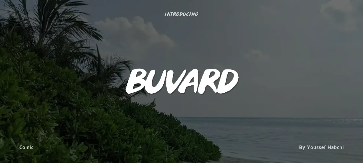 Buvard font preview