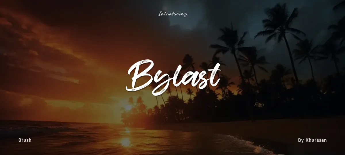 Bylast font preview