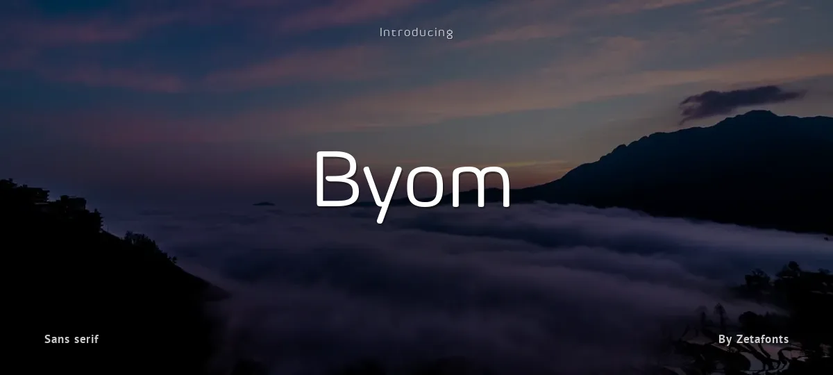Byom font preview