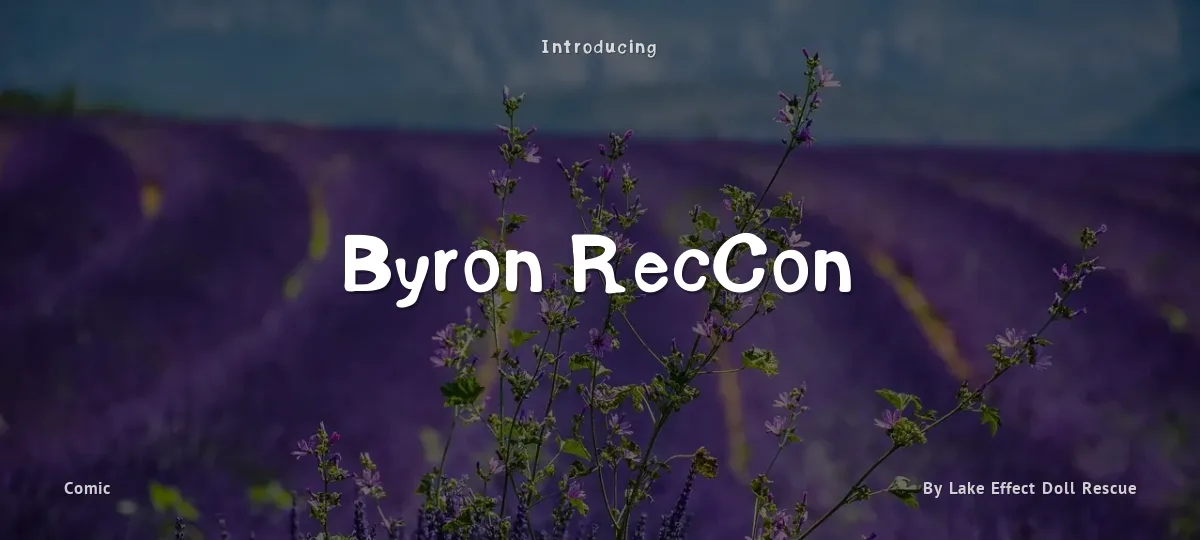 Byron RecCon font preview