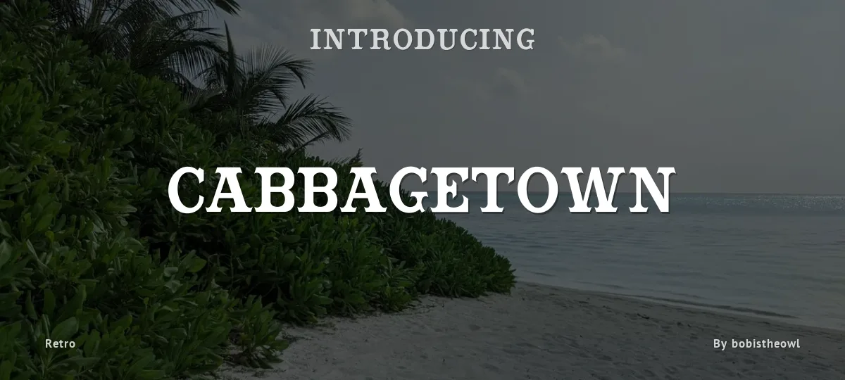 Cabbagetown font preview