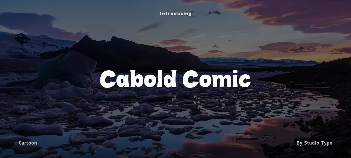 Cabold Comic font preview