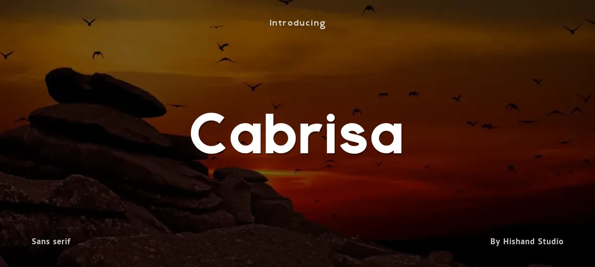 Cabrisa font preview