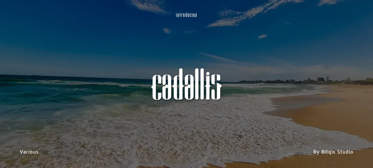 Cadallis font preview