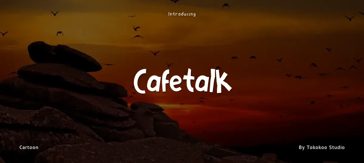 Cafetalk font preview