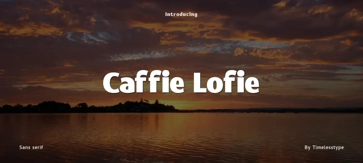 Caffie Lofie font preview