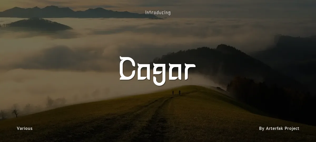 Cagar font preview