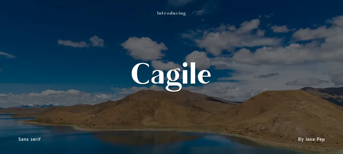 Cagile font preview