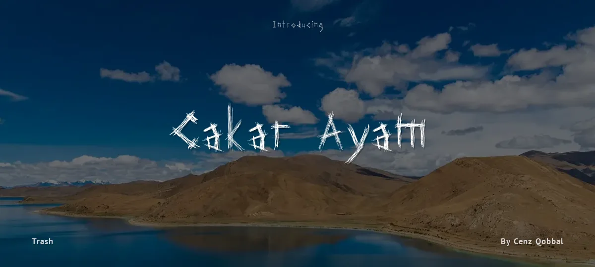 Cakar Ayam font preview