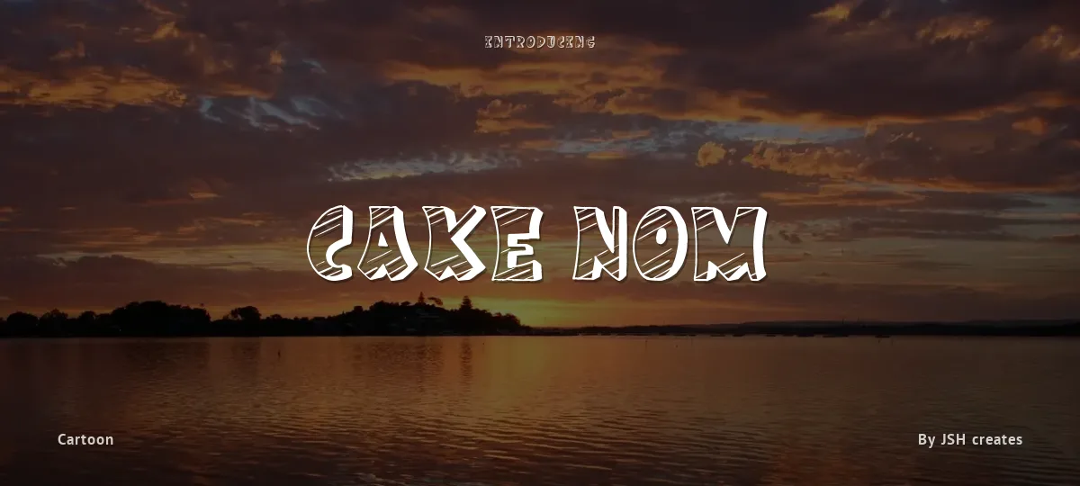 Cake Nom font preview