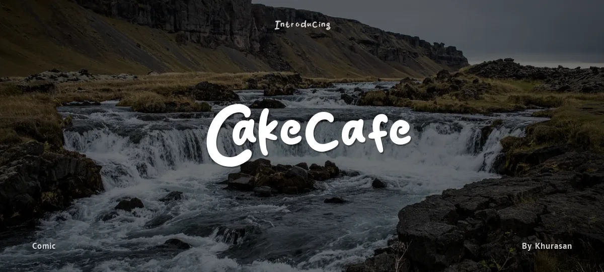 Cakecafe font preview