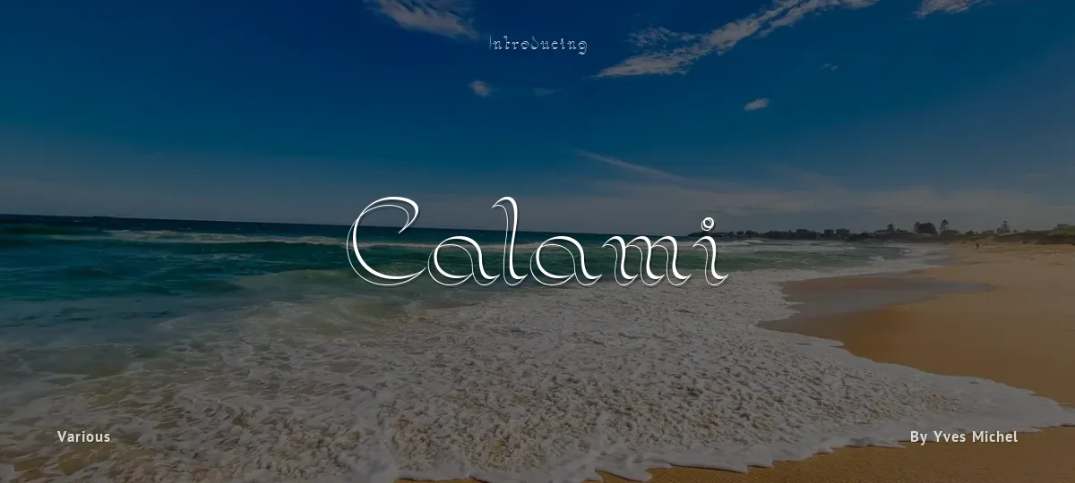 Calami font preview