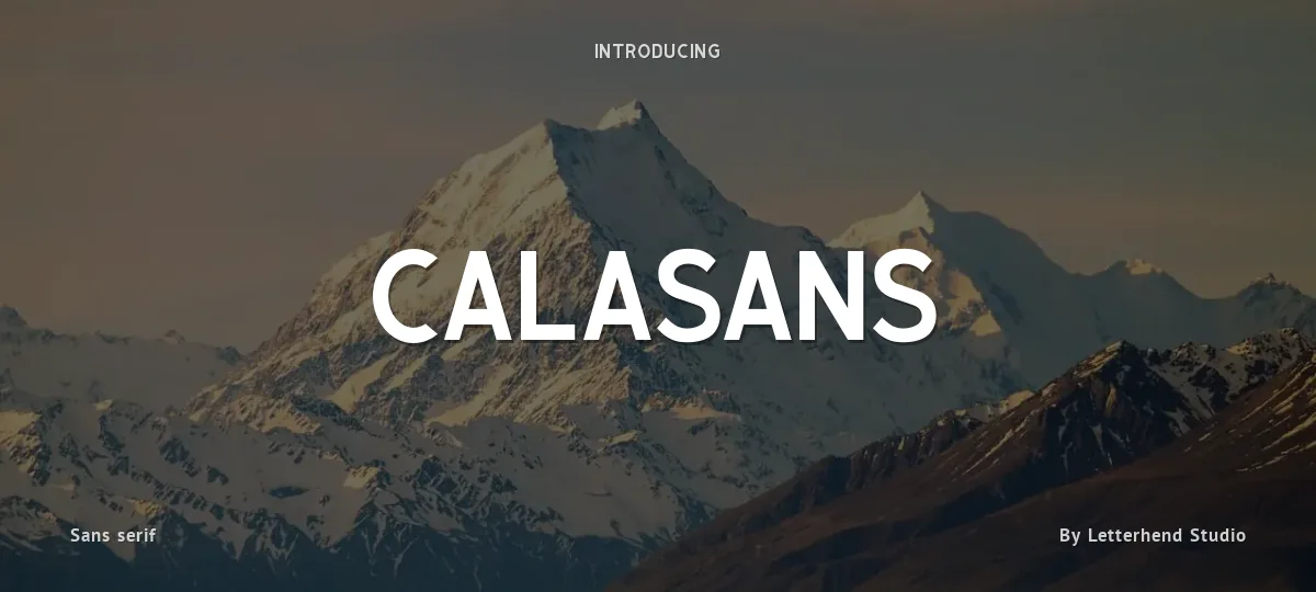 Calasans font preview