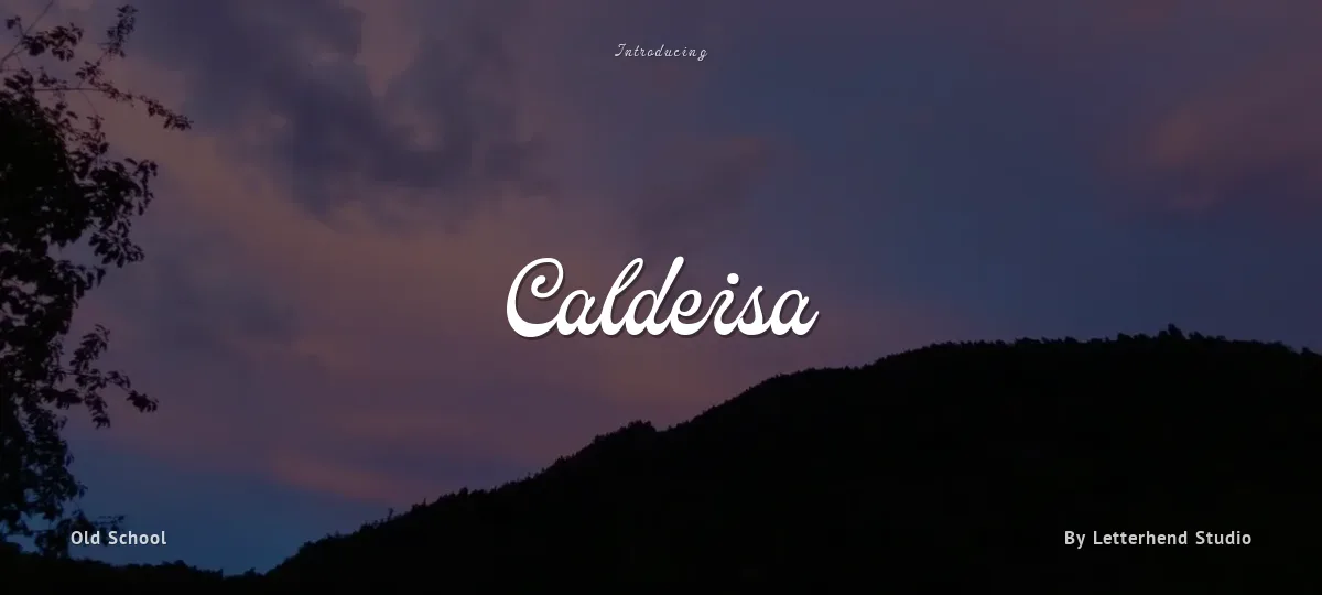 Caldeisa font preview
