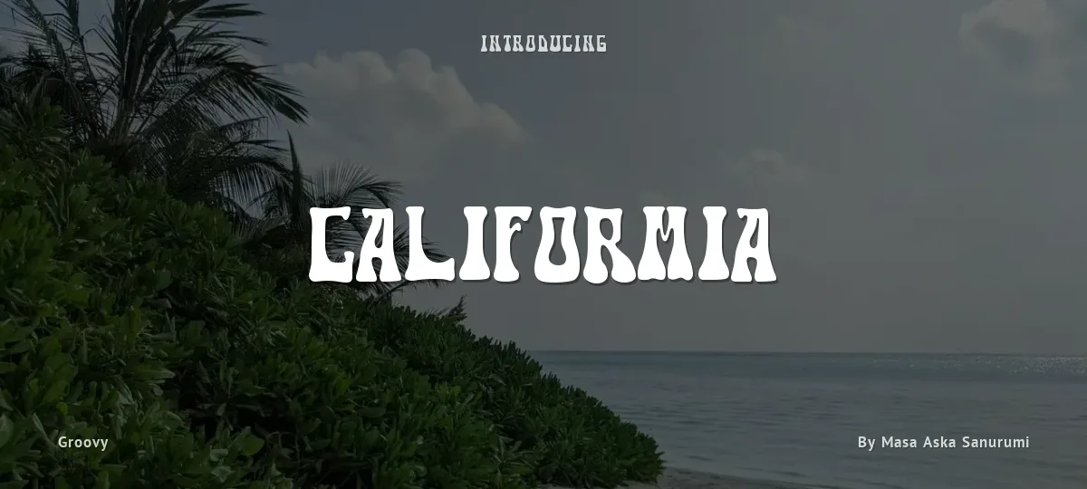 Califormia font preview