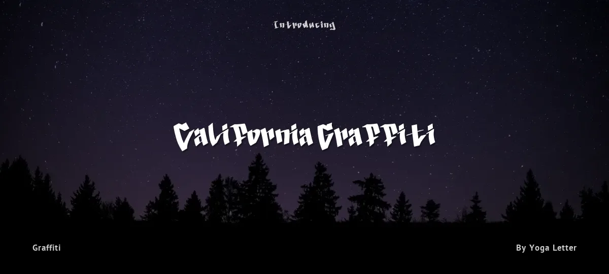 California Graffiti font preview