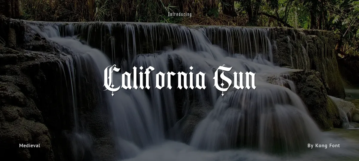 California Sun font preview