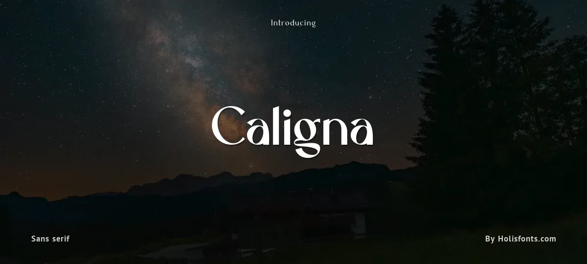 Caligna font preview