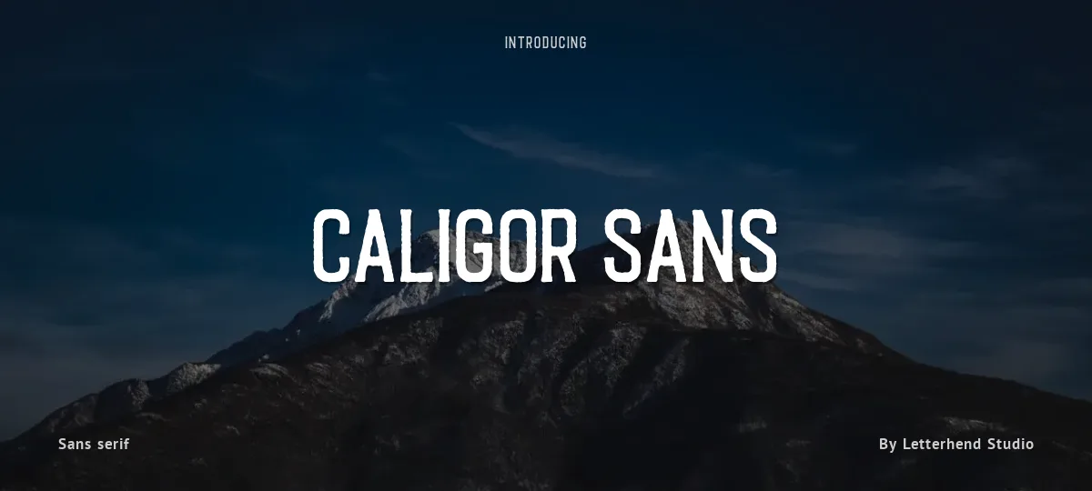 Caligor Sans font preview