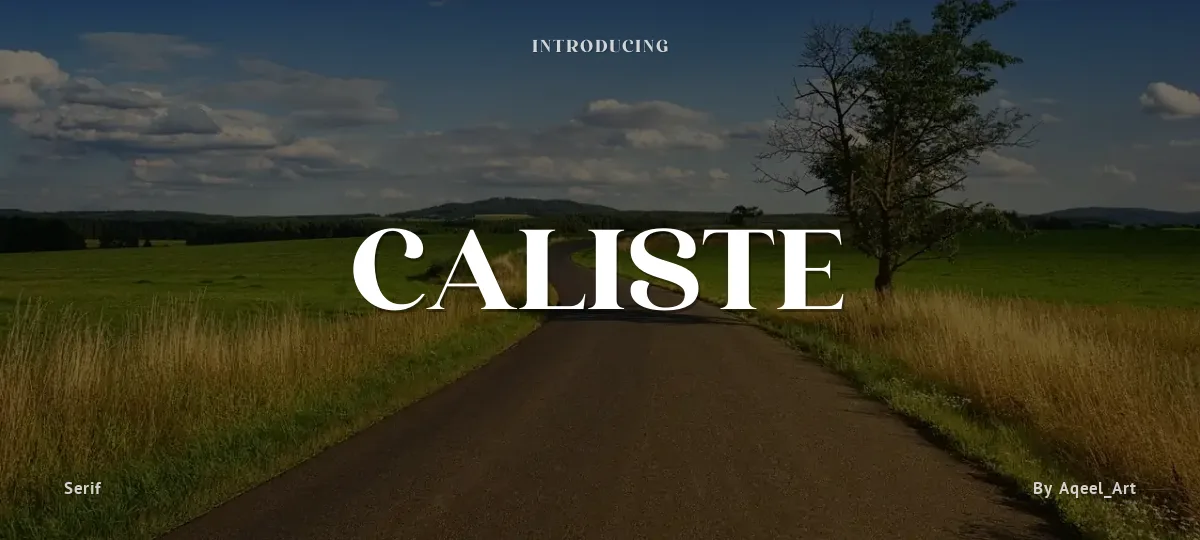 Caliste font preview