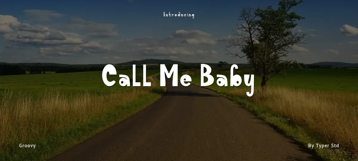 Call Me Baby font preview