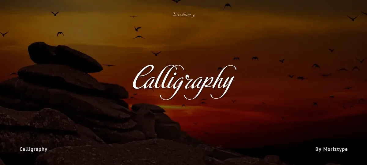 Calligraphy font preview