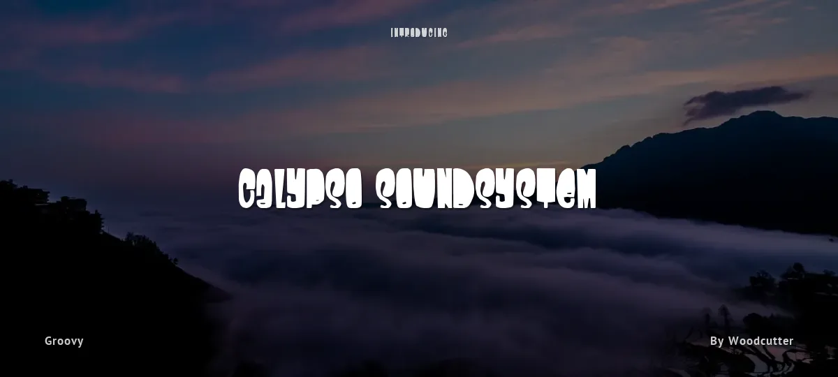 Calypso Soundsystem font preview
