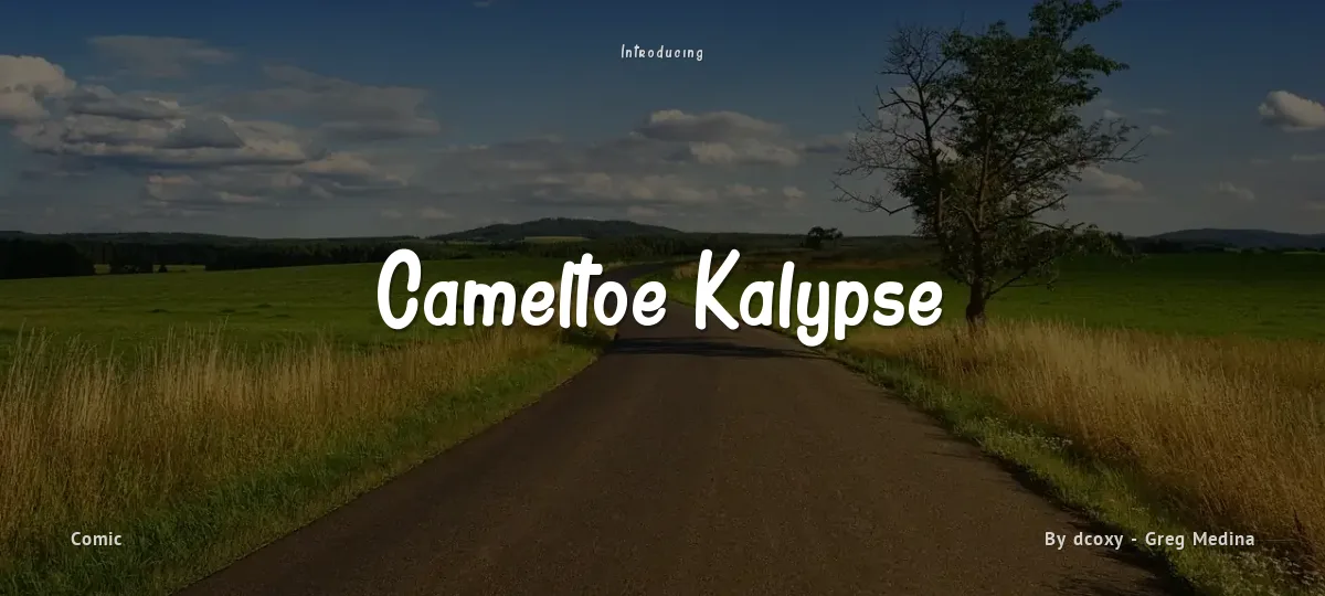 Cameltoe Kalypse font preview