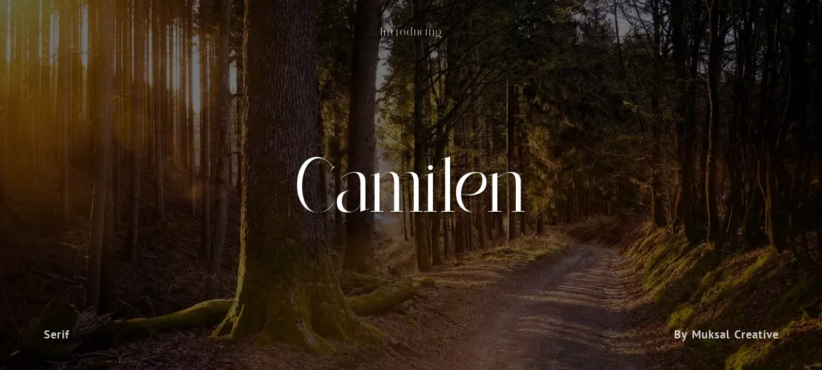 Camilen font preview