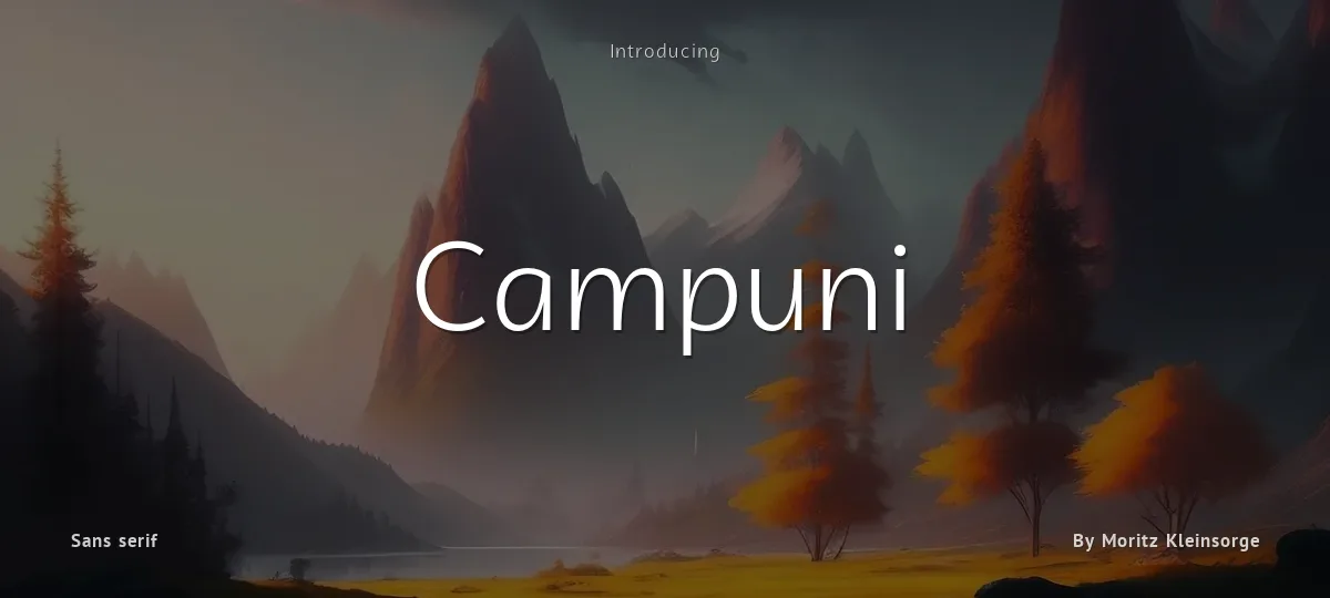 Campuni font preview