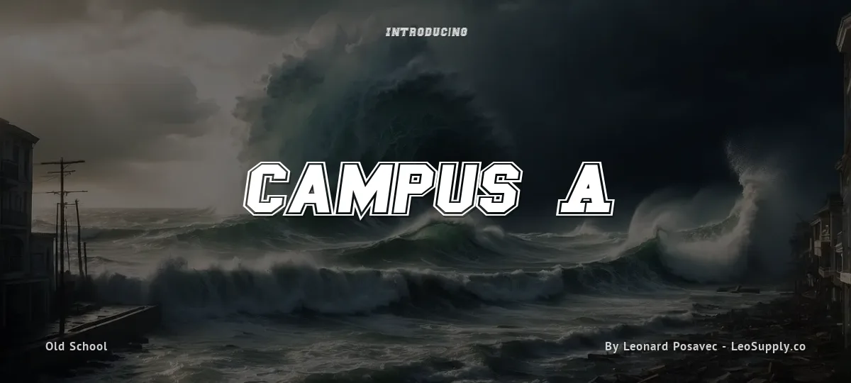 Campus A font preview
