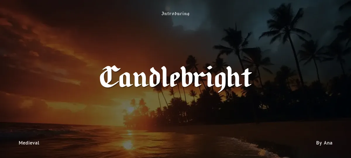 Candlebright font preview