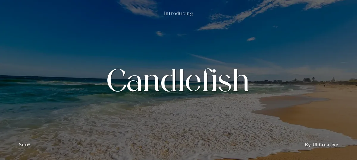 Candlefish font preview