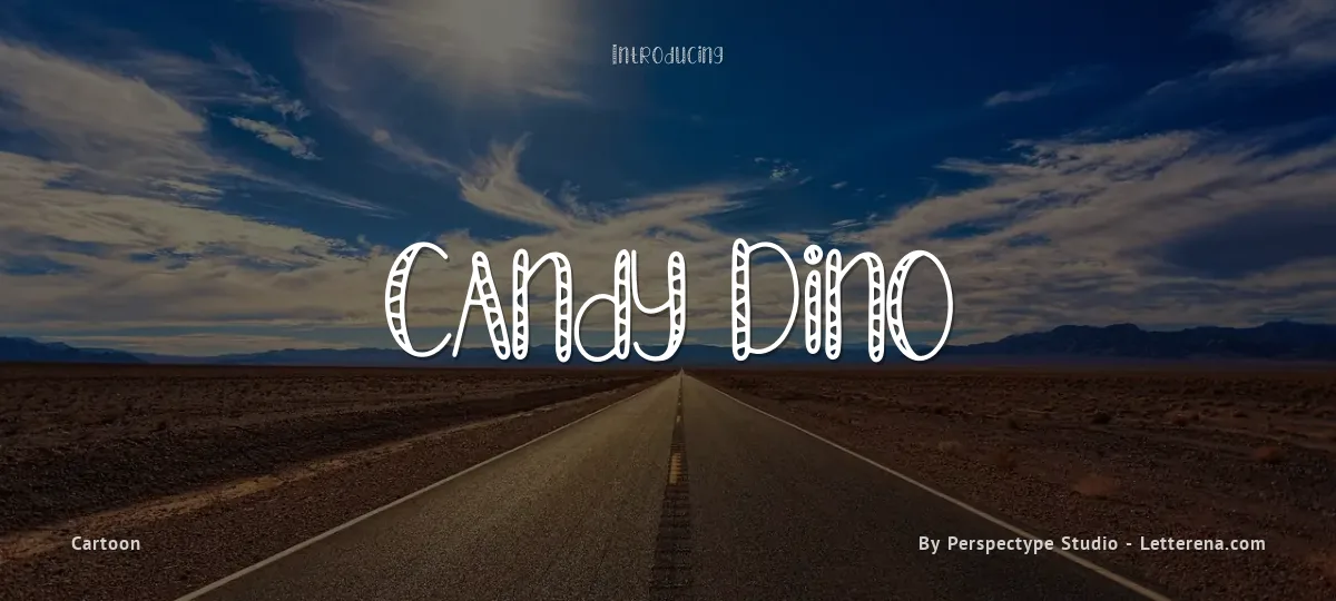 Candy Dino font preview