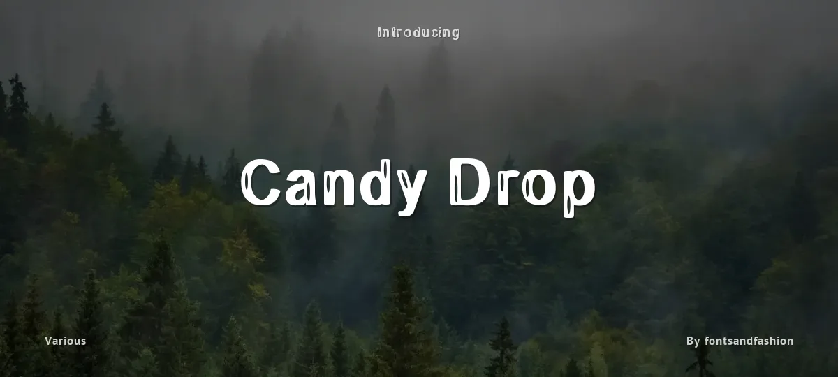 Candy Drop font preview