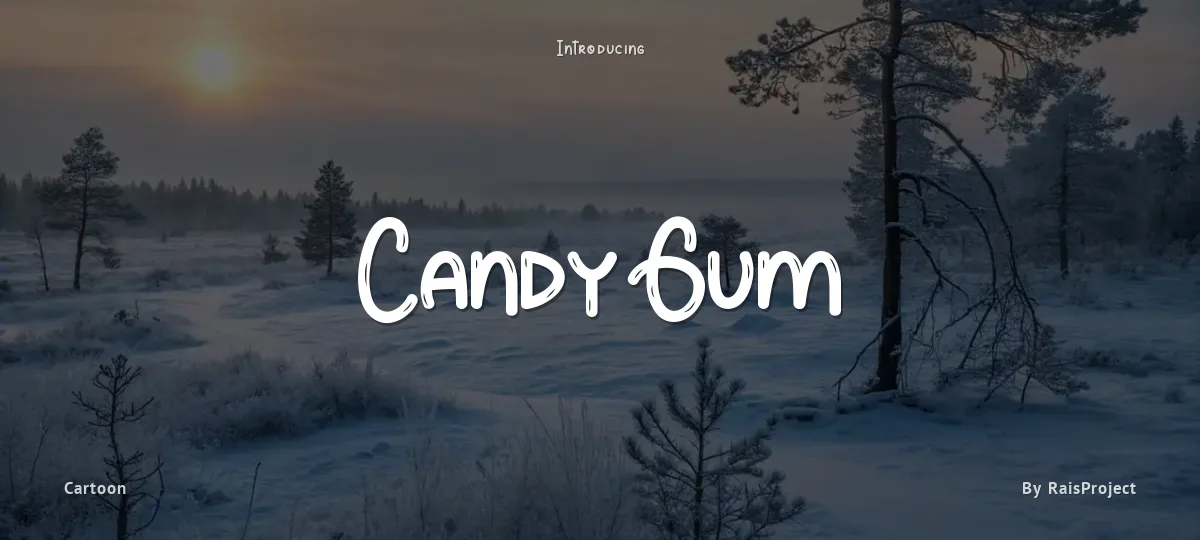 Candy Gum font preview
