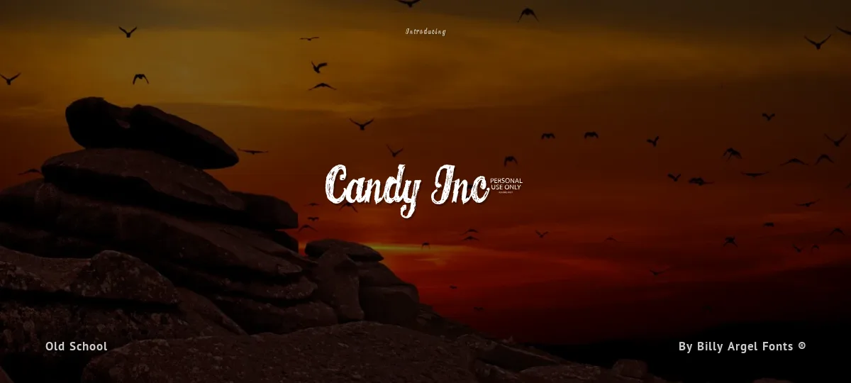 Candy Inc. font preview