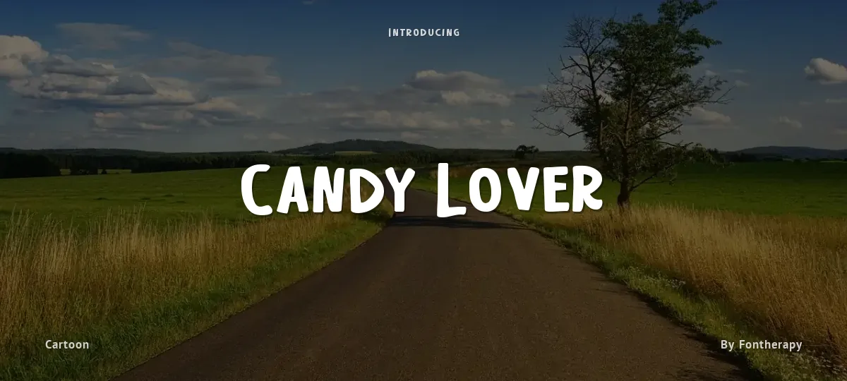 Candy Lover font preview