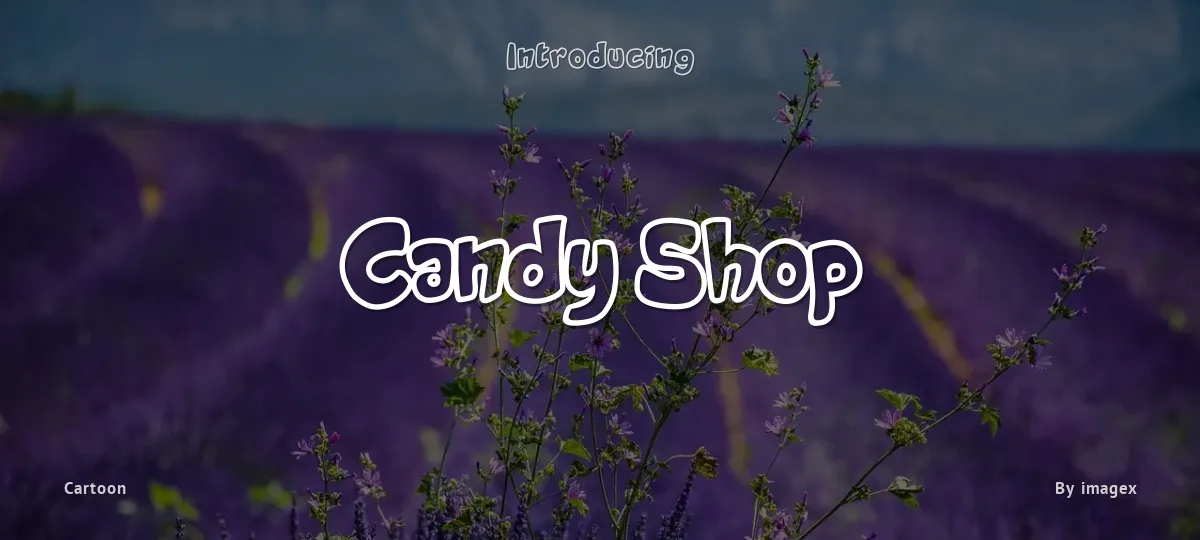 Candy Shop font preview