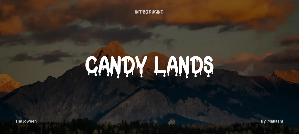 Candy Lands font preview