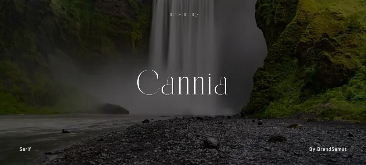 Cannia font preview