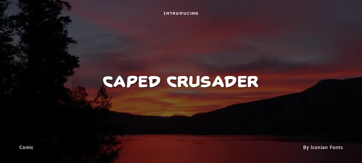 Caped Crusader font preview